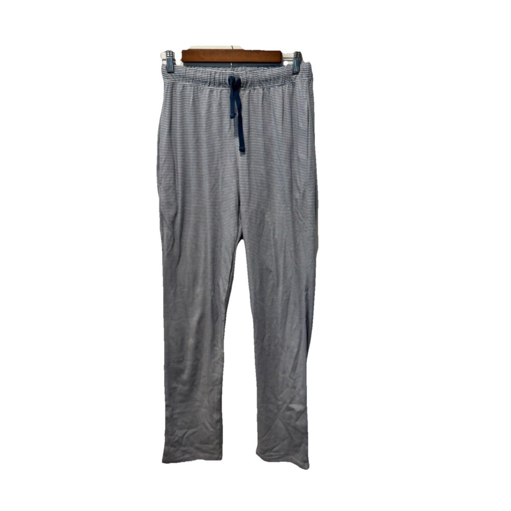 Lake Women’s Size XS Blue/ White Striped Pajama Sleep Pants Pima Cotton